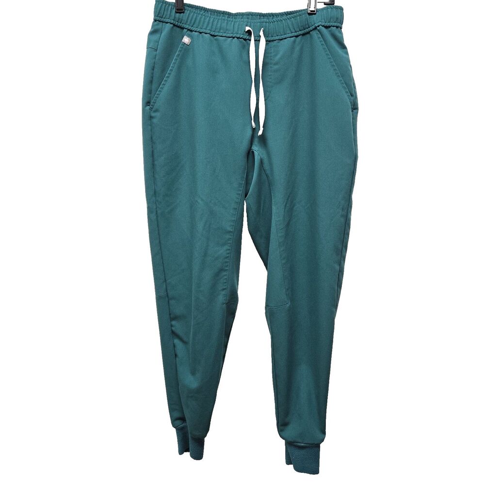Figs Emerald Green Zamora 2.0 Jogger Tech Collection Scrub Pant Pockets sz Small